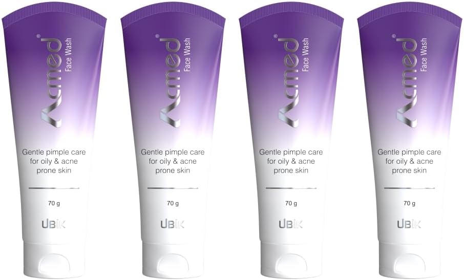 Acmed Pimple Care Face Wash for Acne Prone Skin (70grams) : Pack of 04