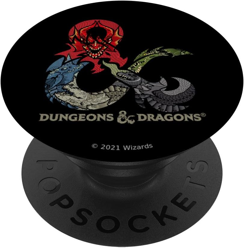 Dungeons & Dragons Dragon Ampersand Logo PopSockets PopGrip for MagSafe
