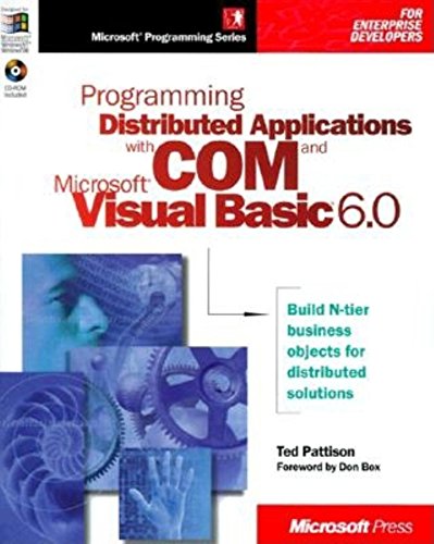 Télécharger PROGRAMMING DISTRIBUTED APPLICATIONS WITH COM AND VB 6.0 Livre eBook France