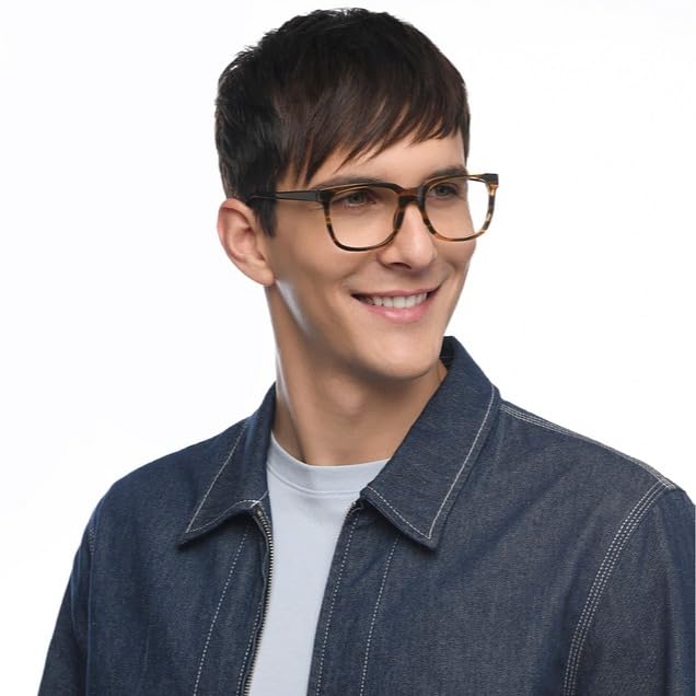 Image of LENSKART BLU | Zero Power Blue Cut Computer Glasses | Anti Glare, Lightweight & Blocks Harmful Rays | UV Protection Specs | Men & Women | Small | LB E16061