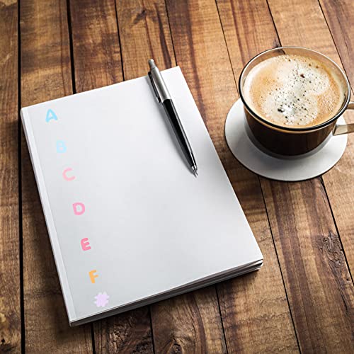 EXCEART 8 Folhas Adesivos Alfabeto Inglês Adesivo De Biscoito Parede Da Decalques Do Alfabeto Rótulo