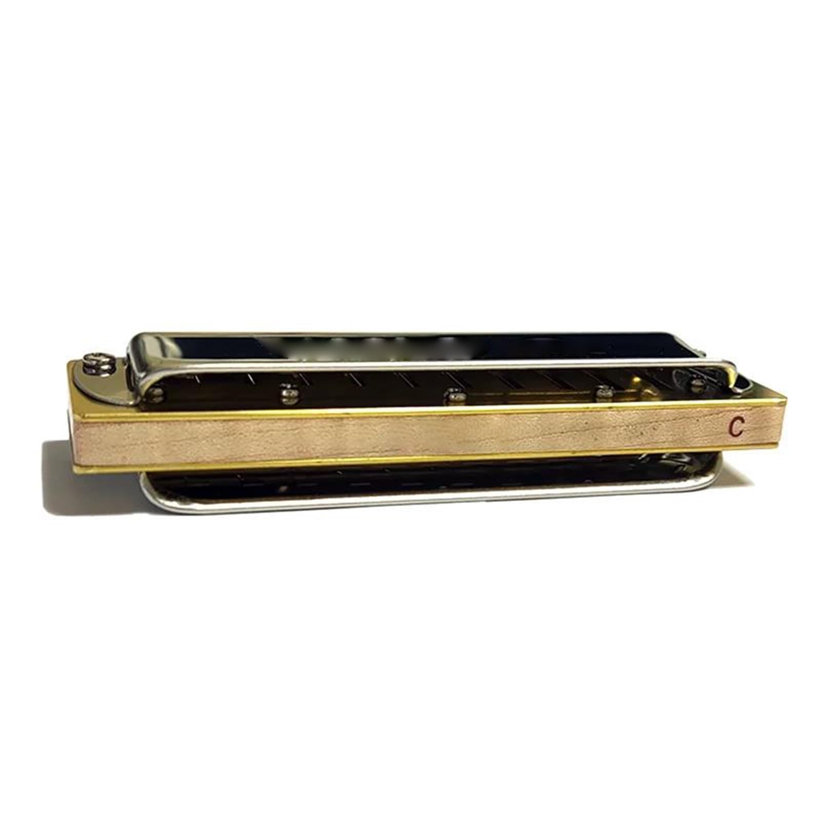 Harmonijka Ustna Harmonijka Blues Harp 10 Otwory Organy Ustne Płyty Ze Stali Nierdzewnej Grzebień Z Drewna Klonowego Równo Temperowany(C Tone)