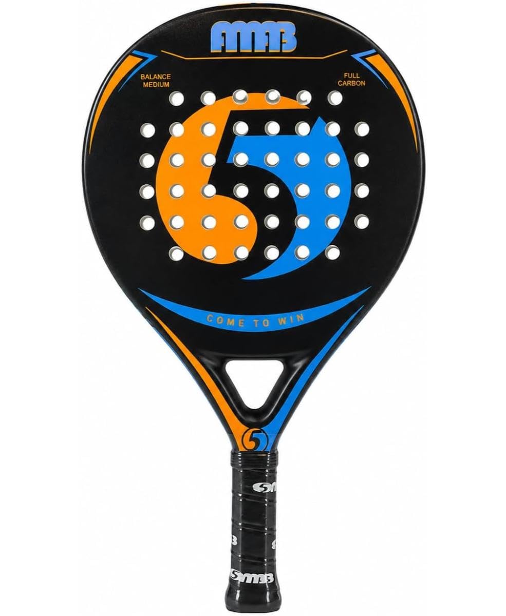 Femti Racchetta da paddle in 100% fibra di carbonio, racchetta da paddle professionale per adulti, leggera e resistente, ultra morbida in schiuma EVA, perfetta per principianti e giocatori di tutte le