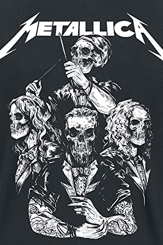 Générique Metallica S&M2 Crâne Costume Homme T-Shirt Manches Courtes Noir Regular/Coupe Standard - Les Beatles, Paul McCartney, John Lennon, RIngo Starr, George Harrison Générique Metallica S&M2 Crâne Costume Homme T-Shirt Manches Courtes Noir Regular/Coupe Standard – Image 4