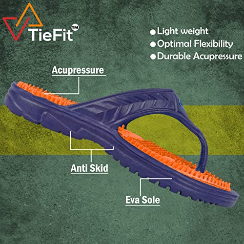 Image of TieFit Men's Accupressure Non-Slip Slipper Flip & Flop