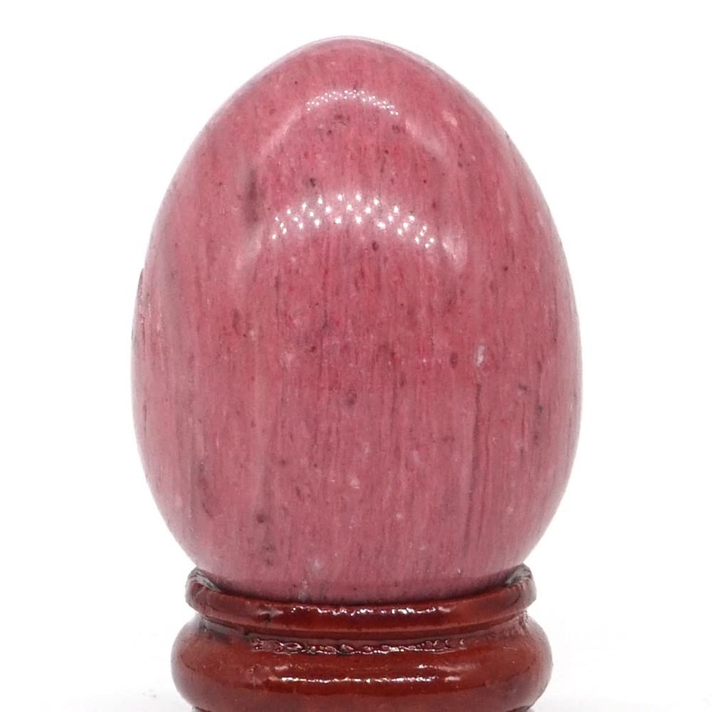 meditation home Piedras de cristal de 30x40mm, huevo naturale, reiki gema minerale, artesanía, decoración del hogar, regalo (colore: rodonite rosa, dimensioni: 1 pz)