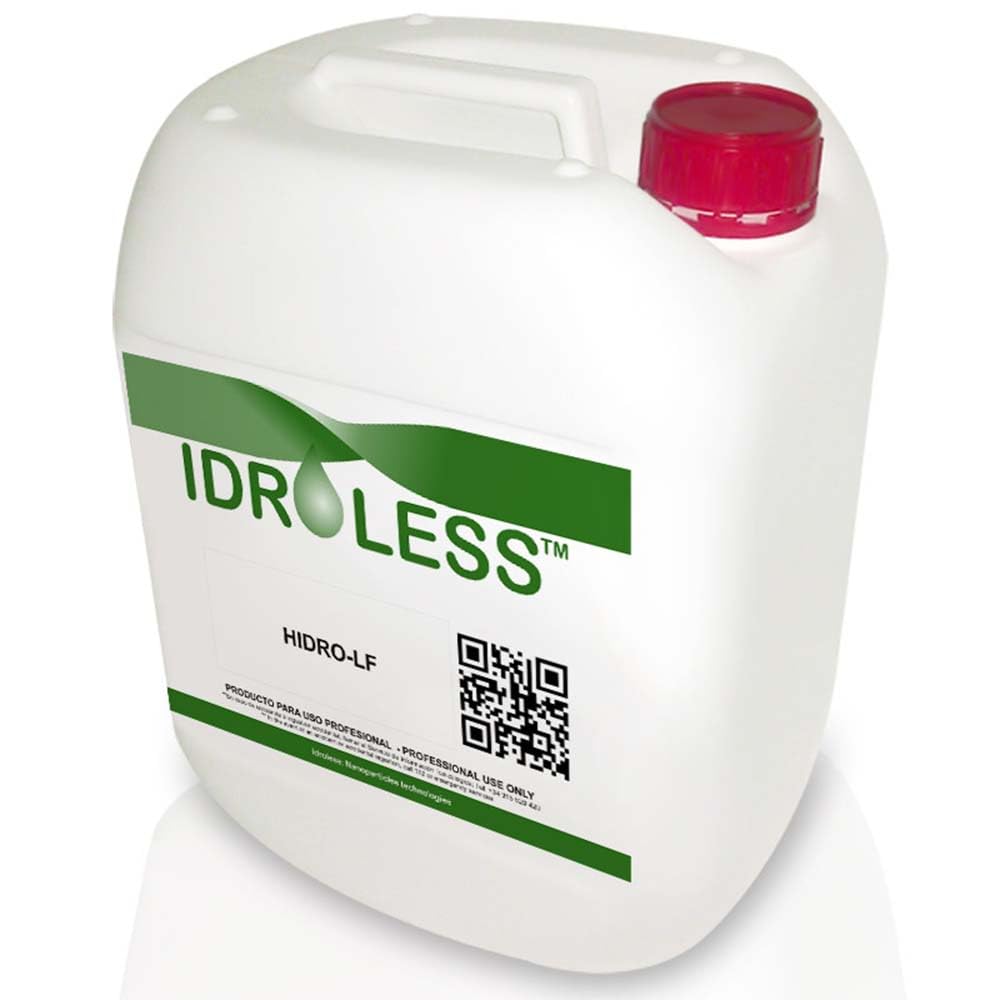 HidroLF Hidrófugo ECO Base Agua 10L Fachadas y Piedra | Repele el agua desde el interior sin alterar la transpirabilidad. Protección duradera anti humedades en fachadas y tejados
