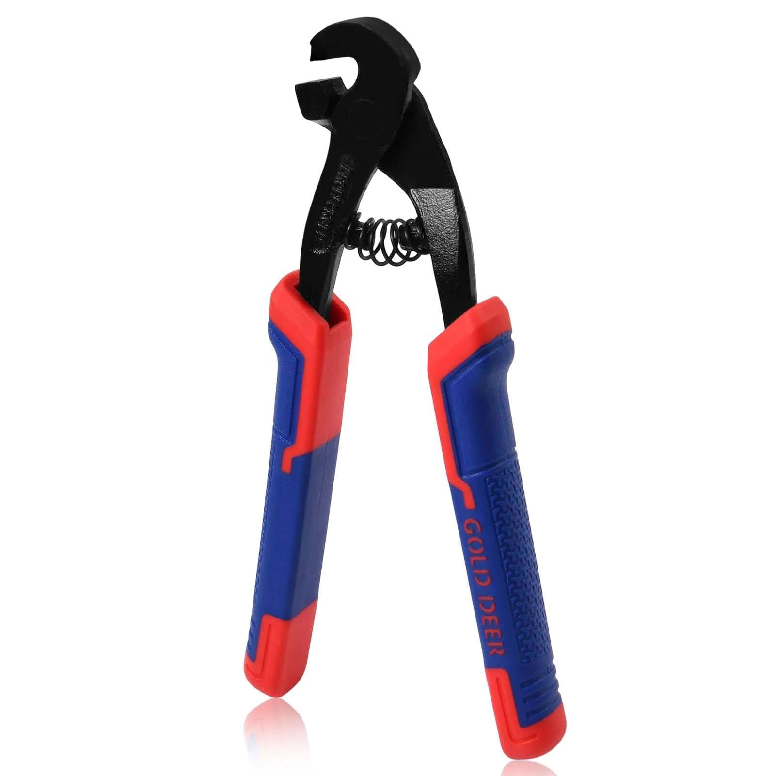 GOLD DEER 8Inch Parrot Beak Nipper Glass Mosaic Trimmer Tile Mosaic Trimmer Nipper Cutter Pliers Mosaic Tile Cutter for Porcelain Mosaic Ceramic Mirror Tile Snipper Score Tile Working