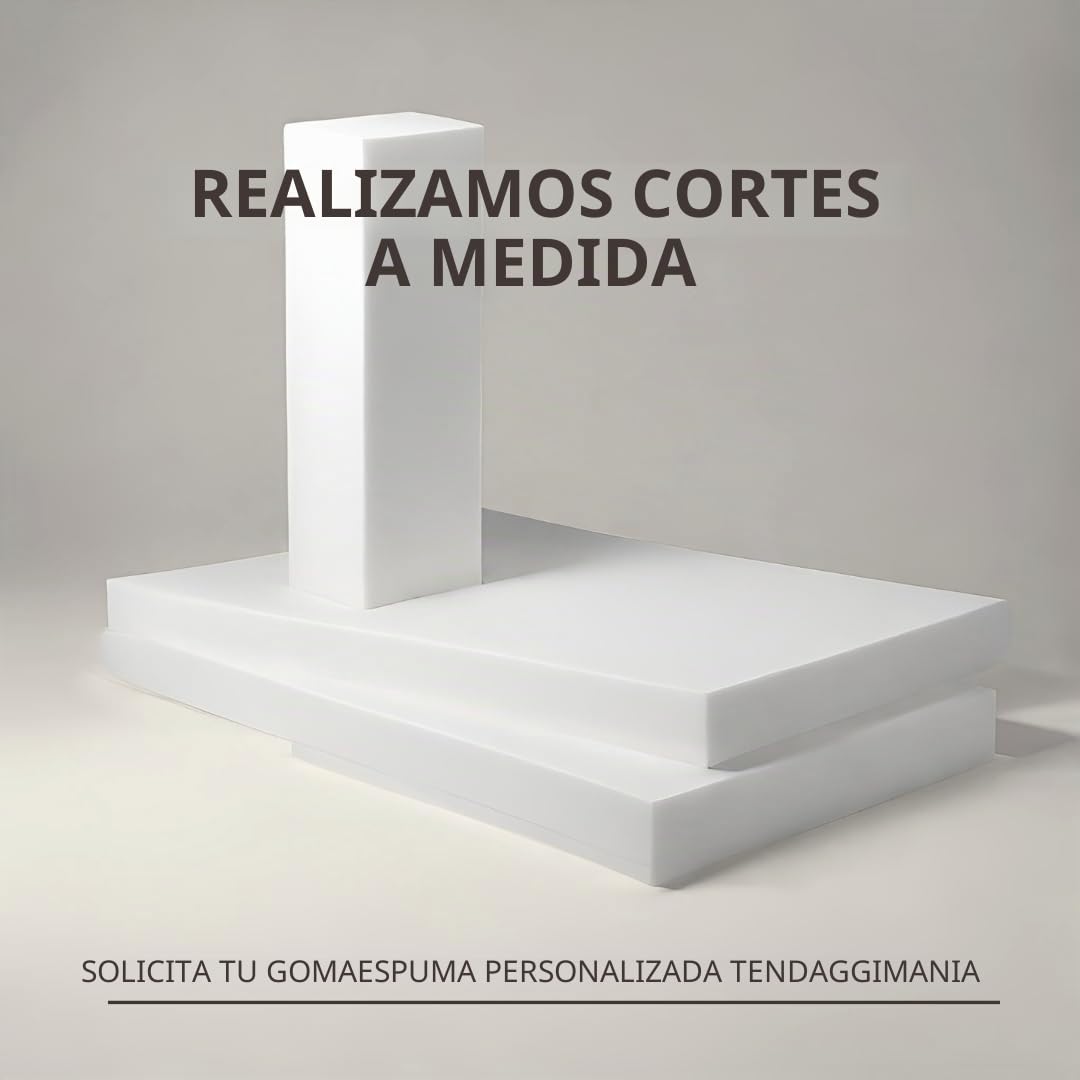 TENDAGGIMANIA Cojín para Respaldo de sofá Cama con Puente de Espuma de Alta Densidad - Medidas 200 cm x 40 x 25 cm - Relleno del Respaldo de Espuma de Alta Densidad Blanco