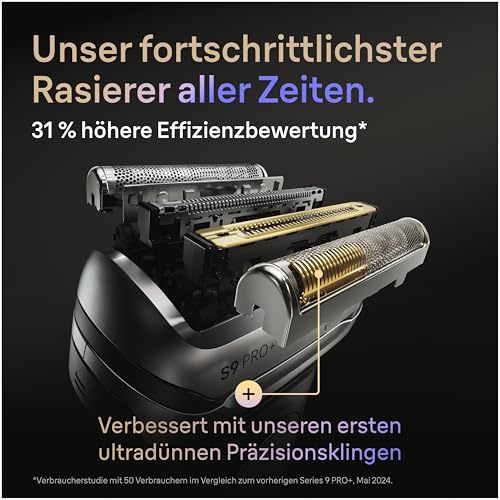 Braun Series 9 PRO+ Elektrorasierer Scherkopf 96M – ORIGINAL Ersatzscherteil und Rasierer Zubehör vom Hersteller – Made in Germany, Kompatibel mit Allen S9-Rasierern – Silber 4