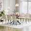 Wood Grain Dining Table + 6 Pu Beige Chairs