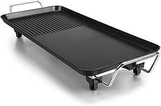 review Nologo W-XS Electric Grill,Metal Heat Insulation Board is Safer,Independent Heating,Zone Heating Independent Temperature Control,Suitable for Home Kitchen and Outdoor Barbecue,Convenient