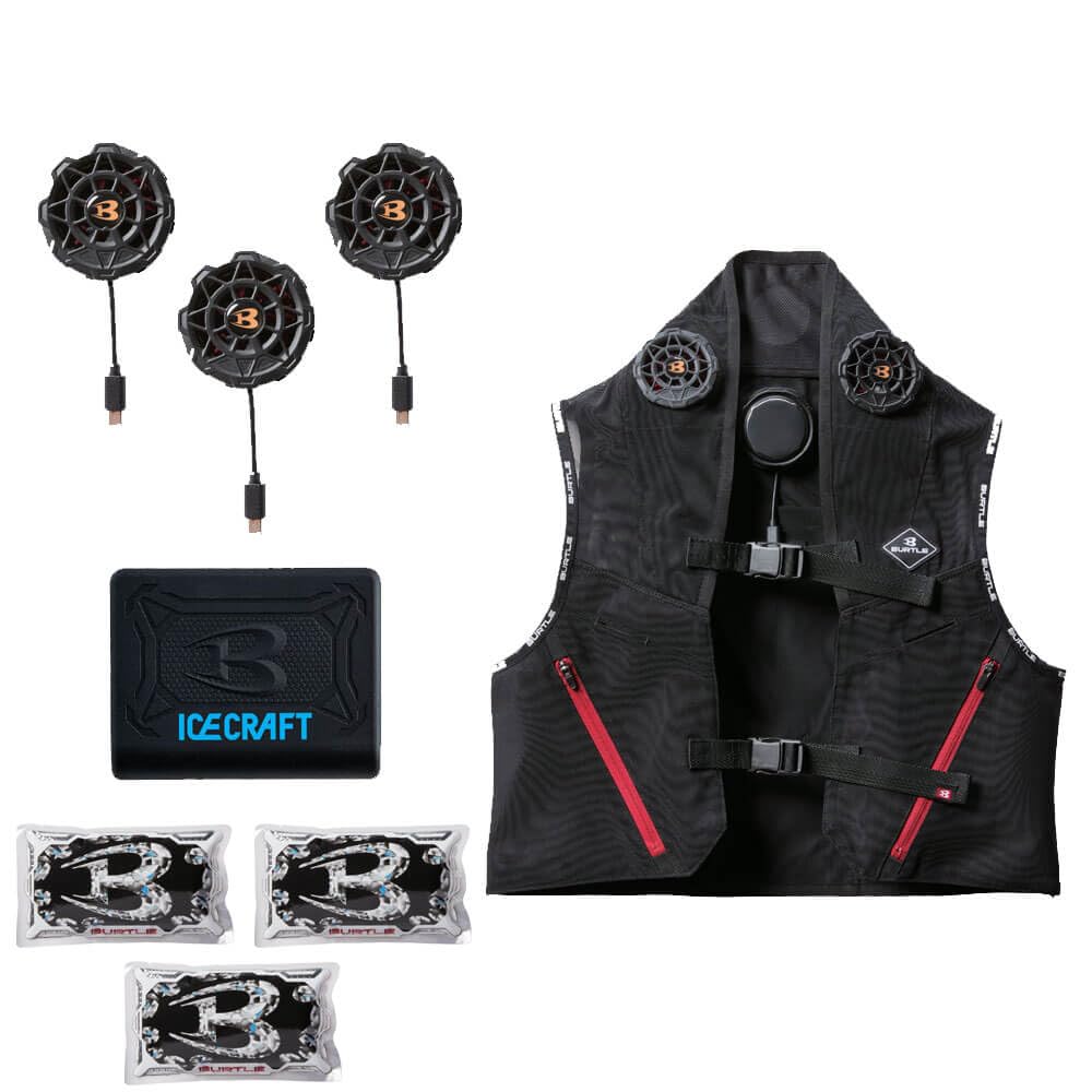 Amazon.co.jp: Burtle IC101S AC351 Ice Craft Peltier Vest Set with