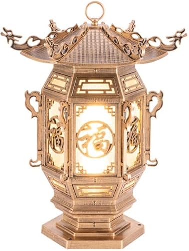 ZEELYDE Luces de poste para exteriores, vintage, para puerta delantera, faro, columna de villa, luz de pared, jardín, exterior, patio, valla, luz de disponible en Yaxa Colombia