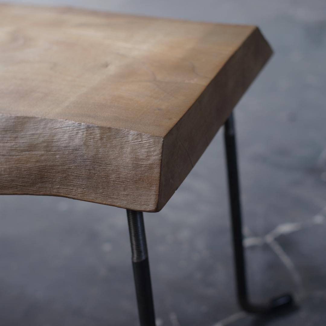 現品販売 アイアン ローテーブル ベンチ 鉄脚 木 テーブル t43 ベンチ