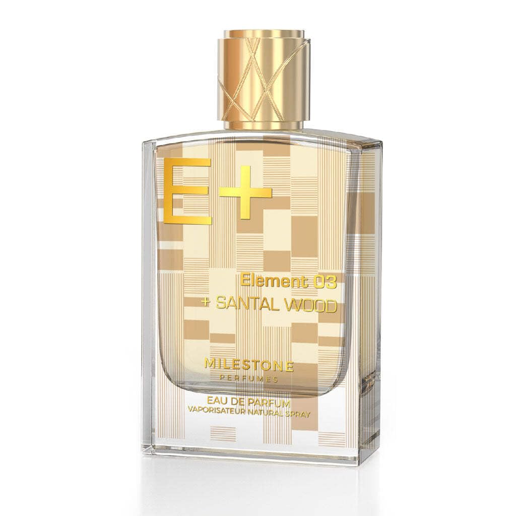 MILESTONE Perfumes Element 03 & Santal Wood Men’s Eau de Parfum, Long-Lasting Fragrance 100ML – Bold & Sophisticated Blend, Premium Aromas for Confident Men, Ideal for Daily Wear & Special Occasions