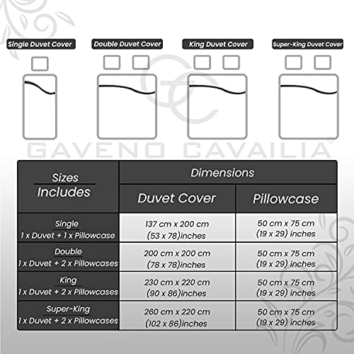 GC GAVENO CAVAILIA Checked Duvet Cover Sets Double, Super Soft Reversible Checkered Bedding Quilt Set, Grey - Image 6