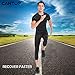 Cantop Compression Knee Pads Leg Sleeve Support Protector Sports Brace for Volleyball Basketball Football, Sold as Pair (Black, S)