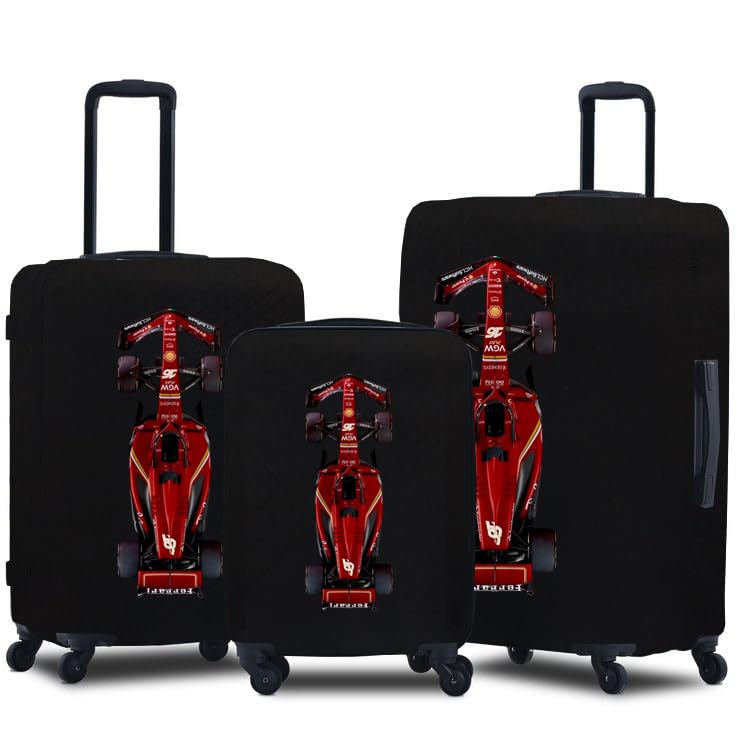Image of Spendex Polyester Protective Luggage Cover | Hard Luggage Trolley Bag Cover | Washable | Dust Proof | Stretchable | S /M /L - Combo | Torinoo