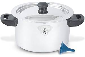 1.5 Quart Stainless Steel Milk Boiler Pot with Whistle and Funnel