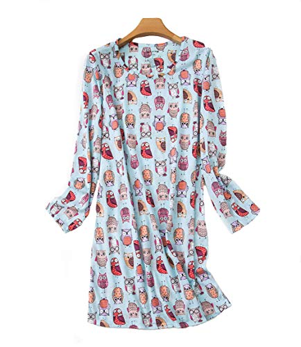Camisones de Mujer Tallas Grandes Vestido Manga Casual Vestido Largo Suelto Albornoces Pijamas Pijamas de una Pieza,Camisones para Mujer Cover