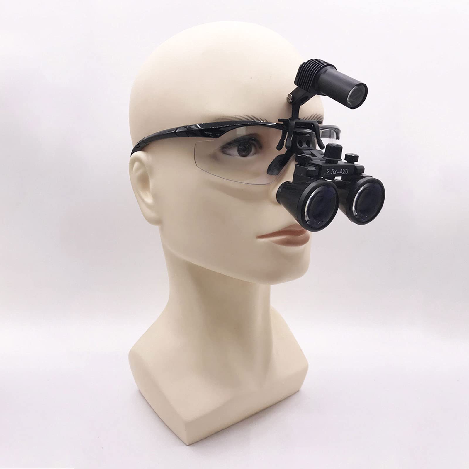 Amazon.co.jp: 歯科 拡大鏡 LEDメガネ 拡大鏡 拡大鏡めがね 光の