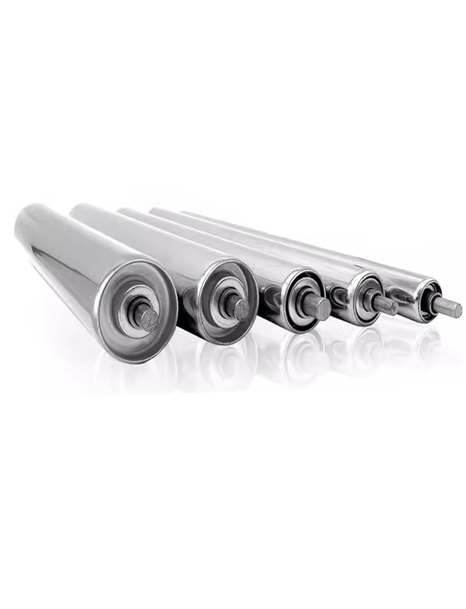 Durchmesser 1" 1,26" 1,5" 2" 2,4" Förderrolle, Ersatzförderrollen aus Edelstahl, nicht angetriebene kommerzielle Gleitrollen-Zuführrollen(32mm/1.26in,L 650mm/26in)