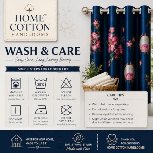 Image of Shri Radha HD Digital Eyelet Curtain| Temple Home Decor| 5Ft 1pc