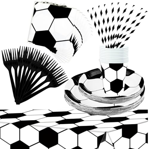 Décorations de fête de football pour un anniversaire enfant réussi à la maison