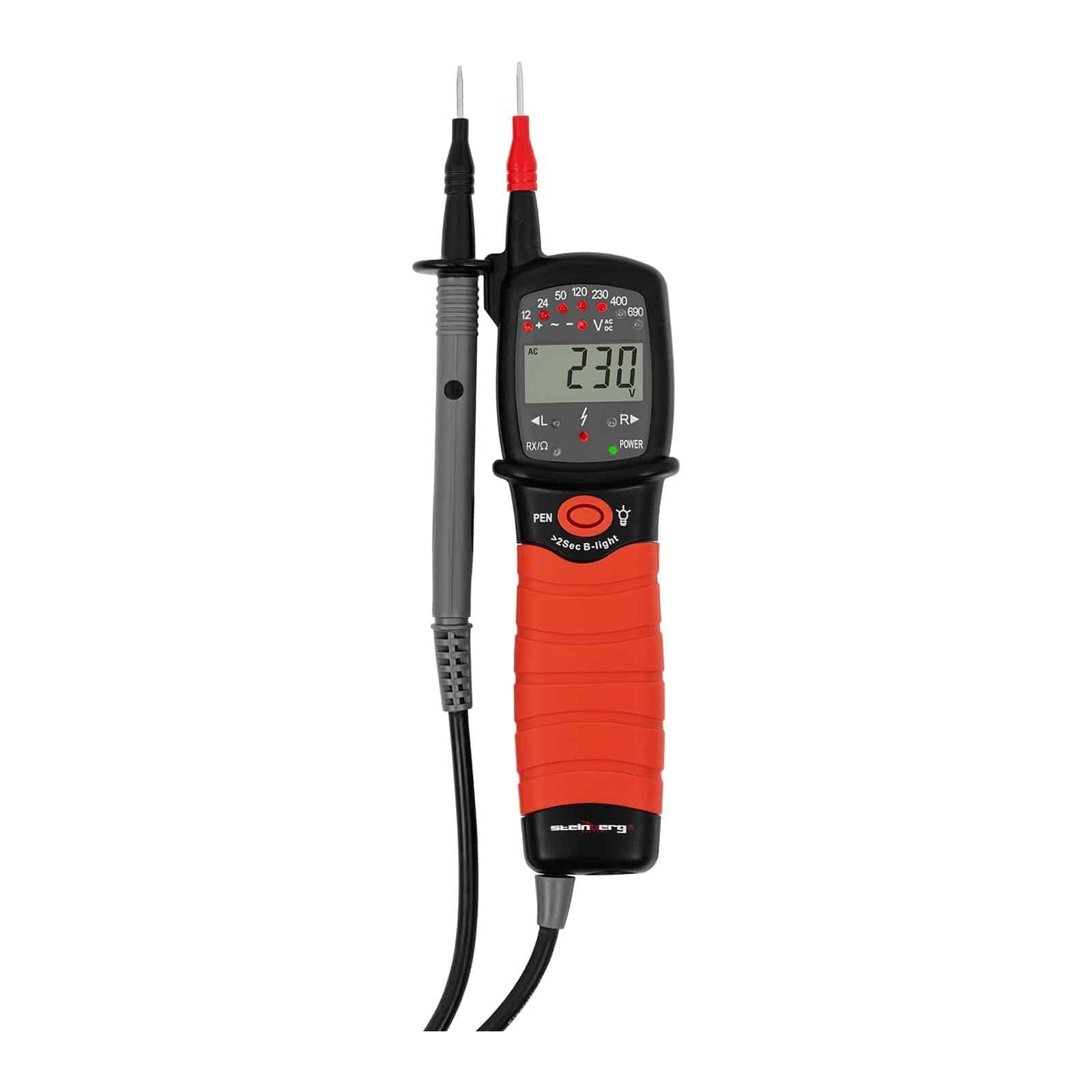 BTMETER Misuratore Di Tensione AC/DC 690V Con Tester Di Fase E Display LCD - IP64