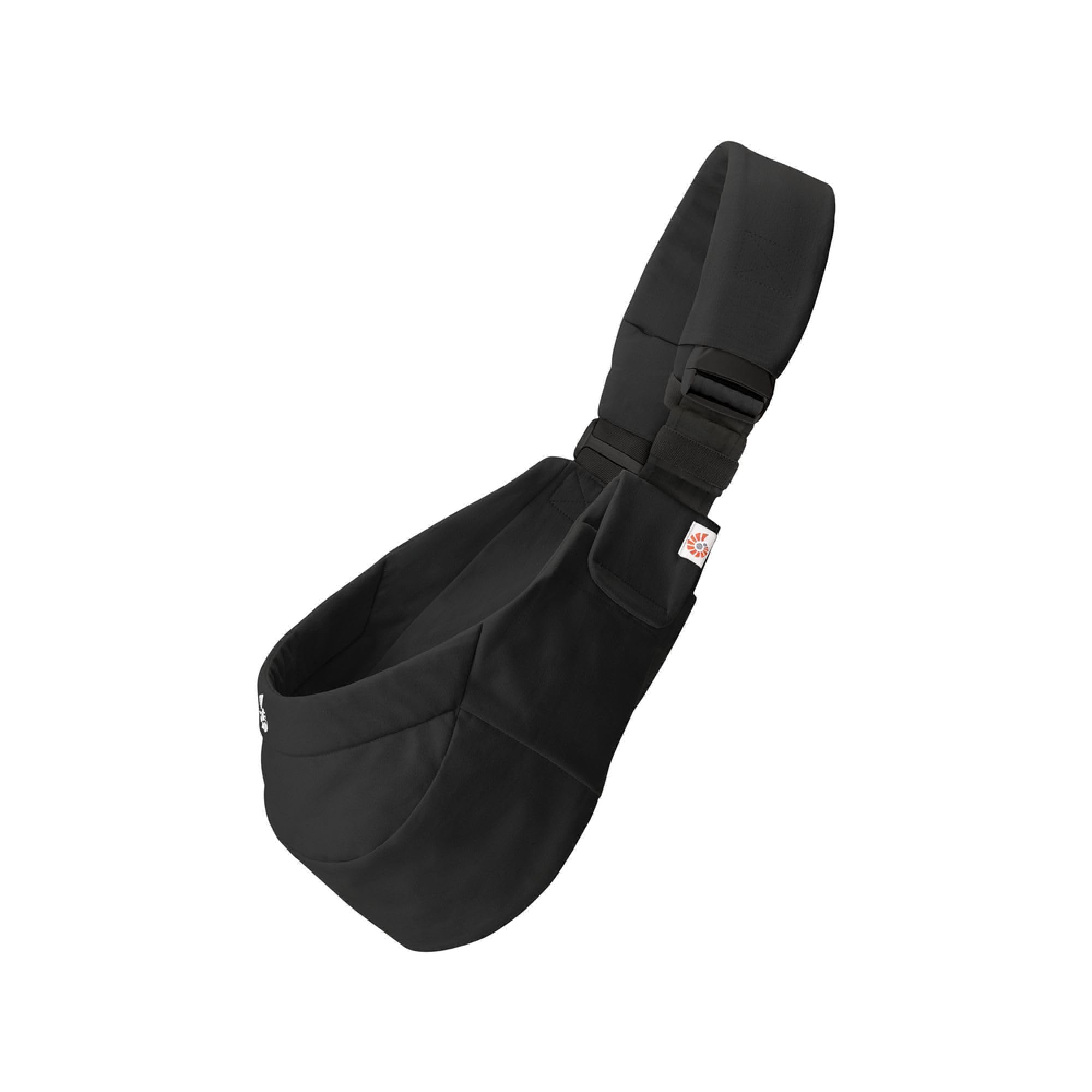 Ergobaby Upsie Sling ergonomiczny nosidełko dla niemowląt i małych dzieci w wieku od 6 miesięcy (7,7-20 kg), spontaniczne przejście między chodzeniem a transportem, Onyx Black