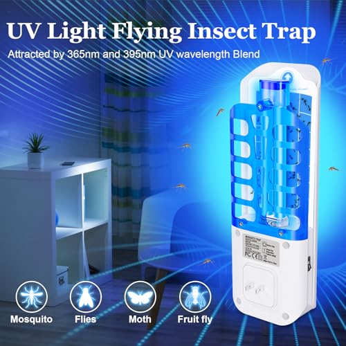 Flying Insect Trap Plant Gnat Killer with UV Light for Home Office & Kitchen
Flying Insect Trap Plant Gnat Killer with 1