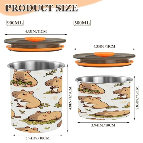 Envase Hermético de Acero Inoxidable para Café 500 ml miniatura 3