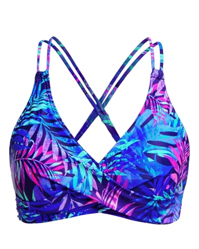 Image of Holipick Twist Front Bikini Tops for Women - Push Up Bathing Suit Top Padded Swimsuit Top