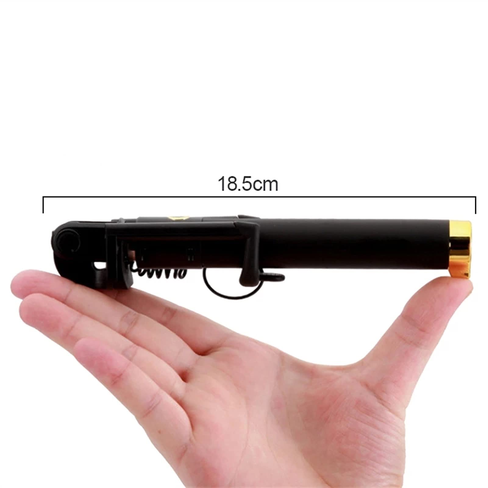 SCRUBY Bastone per selfie estensibile monopiede palmare fotocamera pieghevole supporto mini treppiede selfie 27,5 cm-80 cm (oro)
