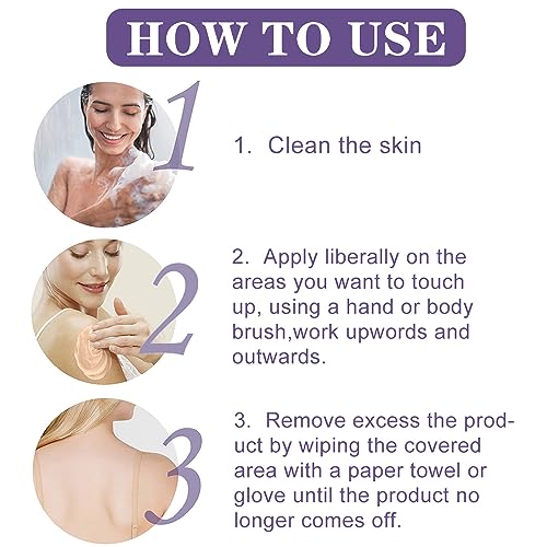 KUIRUNRX® Tattoo cover-up make-up, tattoo-afdekking, make-up, been-make-up, waterdicht, bodymake-up, foundation, waterdicht, voor arm, benen, littekens, 74 ml - Afbeelding 5