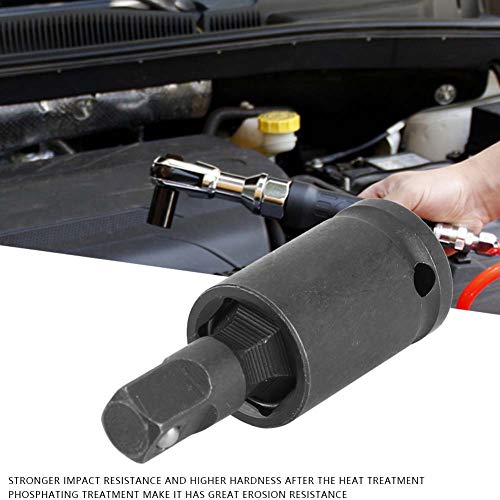 Drive Swivel Socket, Impact Universal Joints 1/4" 3/8" 1/2" Impact Wobble Socket Powerdrive Adapter for Auto Repairing (1/2 in) - Image 3
