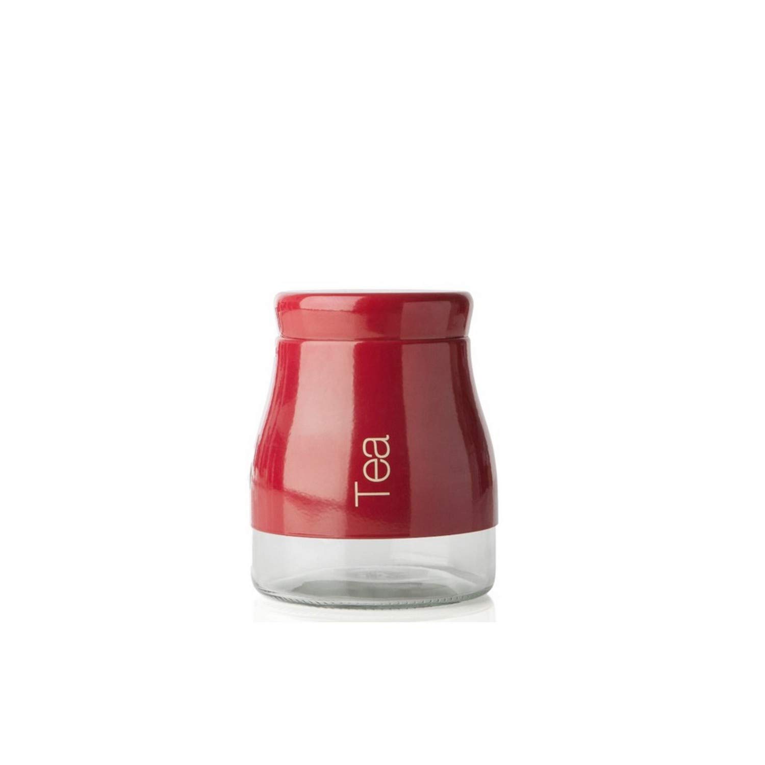 sabichi Tea Jar, Glass, Red