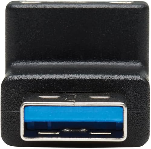 Miniatura 2 de Tripp Lite Descripción de una línea Adaptador USB 3.0, convertidor USB 3.0 SuperSpeed, USB-A MF, ángulo descendente de 90 grados, negro