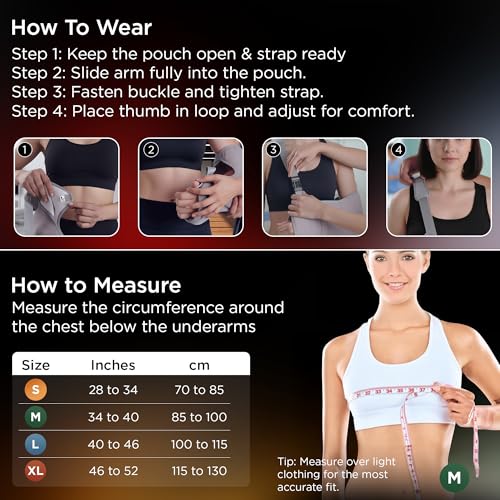Image of Dr Trust USA Tropical 4201 Arm Sling Pouch for Fracture, Shoulder & Forearm Support Adjustable Orthopedic Arm Immobilizer with Thumb Cradle for Fracture Recovery for Men & Women - XL /XXL