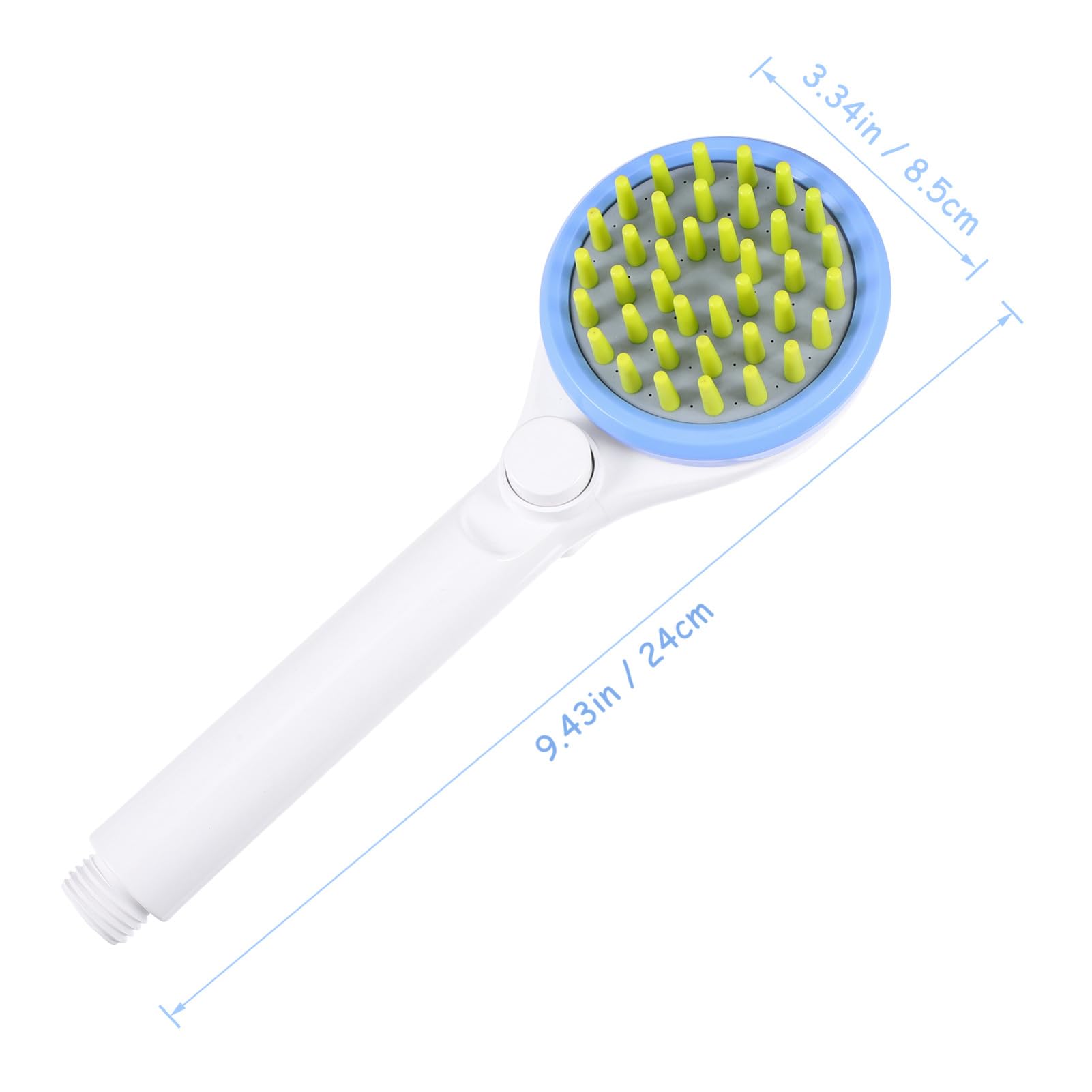 Rociador de Ducha para Perros con Cepillo Multi-funcional de Abs, Accesorio Cómodo Cuidado de Mascotas y Limpieza Eficaz de Patas