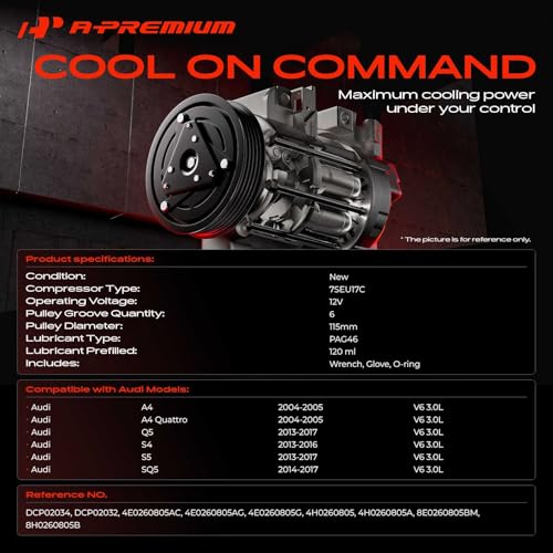 A-Premium Air Conditioner AC Compressor with Clutch by A-Premium - Used condition - Image 2