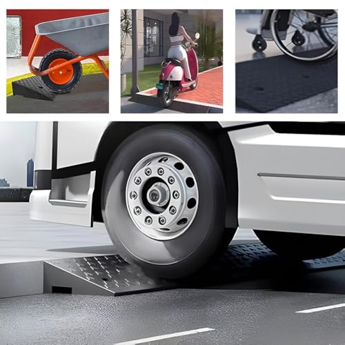 2 Rampas de Bordillo Portátiles para Autos y Motos 8 cm miniatura 6