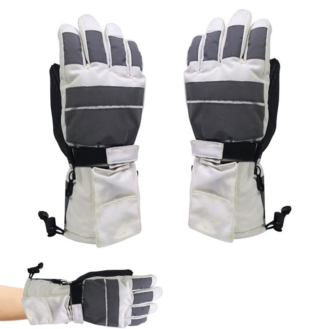 CHEWYNP Guantes térmicos de Invierno para Hombres y Mujeres - Guantes Impermeables para Pantalla táctil Guantes térmicos Antideslizantes para Senderismo Patinaje Esquí Snowboard Ciclismo y