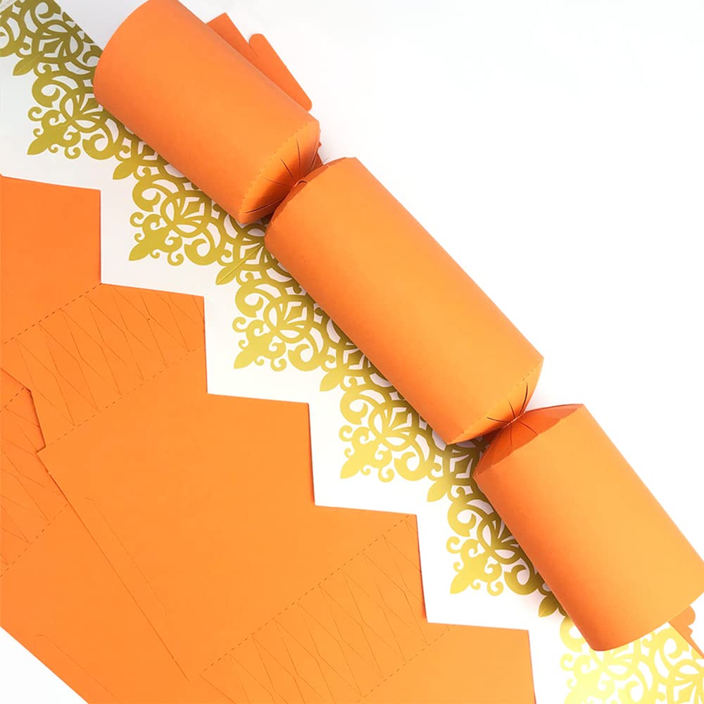 Bespoke by Crafty Capers Orange | Craft Kit to Make 8 Large DIY Crackers | Eco Recyclable