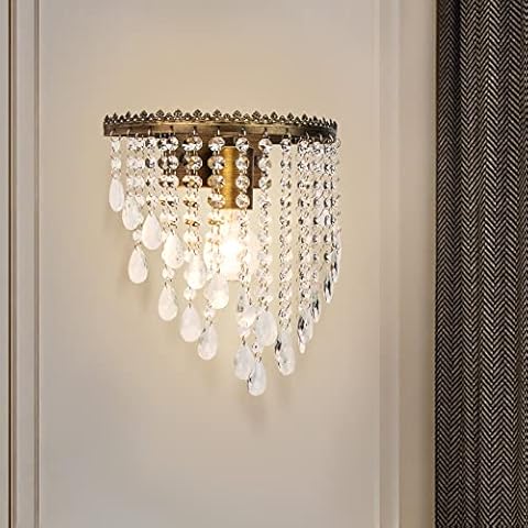 FIRVRE Lámpara de Pared Cristal Moderna Cover