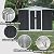 Ball & Cast 8x6 FT Outdoor Storage Shed, Metal Garden Sheds with Punched Vents and Sliding Door, Clearance Tool House with Aluminum Frames for Backyard Patio,Grey