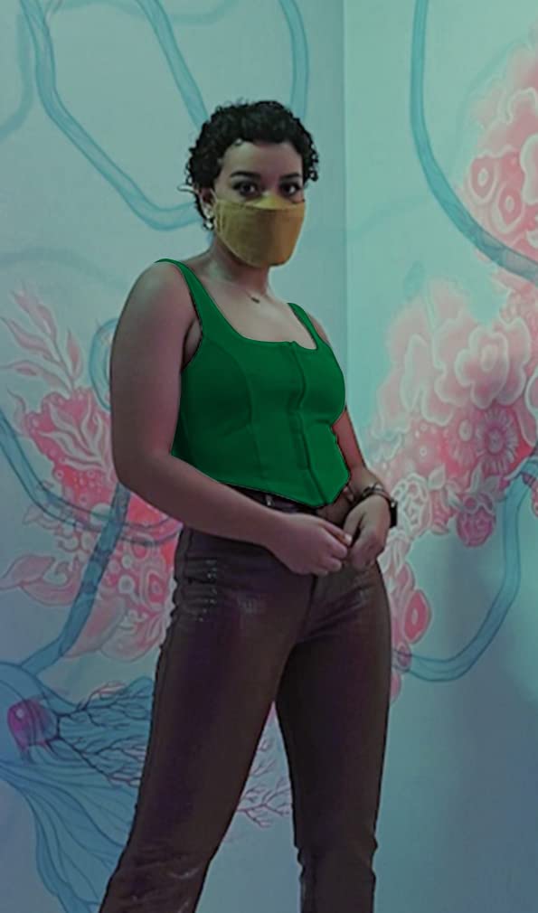 TOB Women's Sexy Sleeveless Central Single-Row Clasp Club & Night Out Crop Tank Top