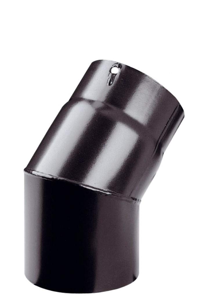 5" inch 45 Degree Bend Elbow x 125mm Diameter StoveMaestro Black Stove Flue Pipe for Wood Log Burning stoves (45 deg Elbow)