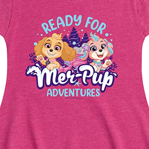 HYBRID APPAREL - Paw Patrol Aqua Pups - Ready for Merpup Adventures - Toddler and Youth Girls Fit and Flare Dress2